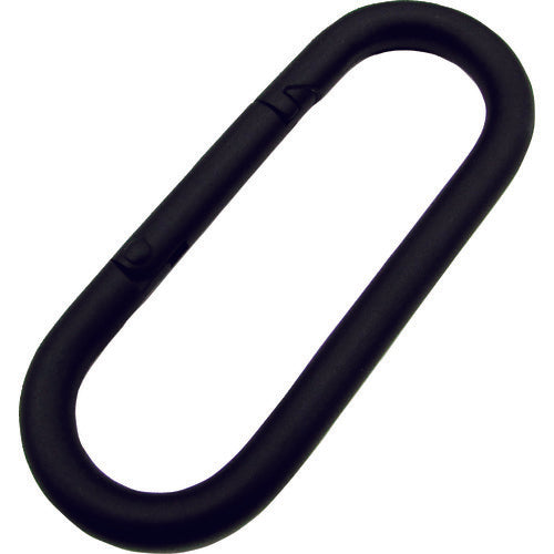Mizumoto Stainless Steel Petit Carabiner (Standard Type) Black Painted Wire Diameter 4mm Length 38mm P-4MB 1 pc