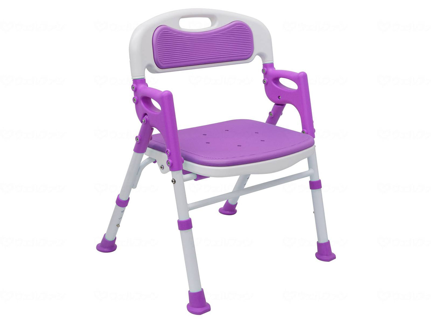 島製作所折りたたみｼｬﾜｰﾁｪｱ楽湯SA ﾊﾟｰﾌﾟﾙ