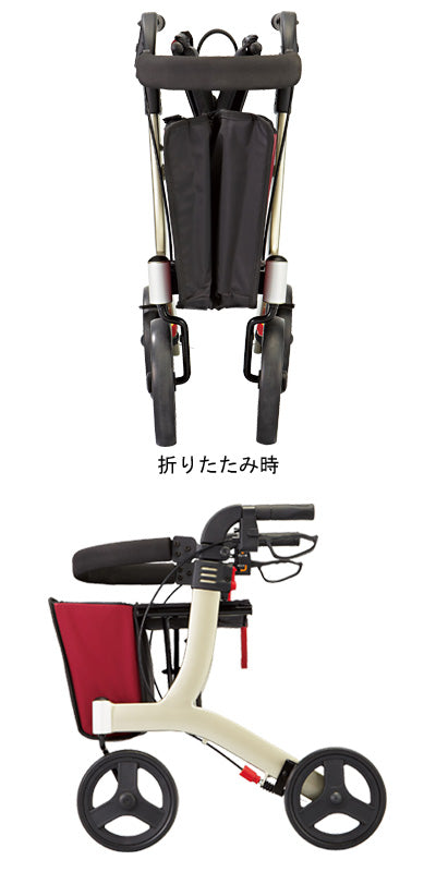 歩行車　リトルターン　ロータイプ / 532-316　ワインレッド　1 台