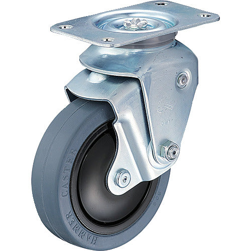 Hammer Cushion Caster Swivel Rubber Wheel 100mm Wire Diameter 2.6mm 940BBE-FR100-26 1 pc