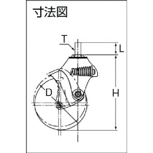 ハンマー　クッションねじ式自在ウレタン車１００ｍｍＭ１２ＸＰ１．７５線径２．０　940BEA-UZ100-M12-20　1 個