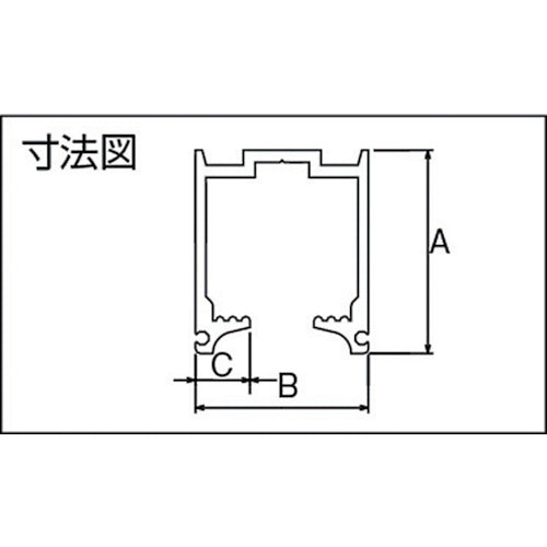 ＤＡＩＫＥＮ　アルミドアハンガー　ＳＤ１５レール１８２０シルバー　SD15-R18S　1 本