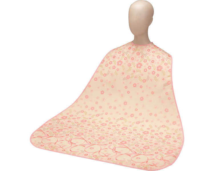 食事用エプロンⅡ（ロングタイプ） / 6068　フラワーピンク　1 枚