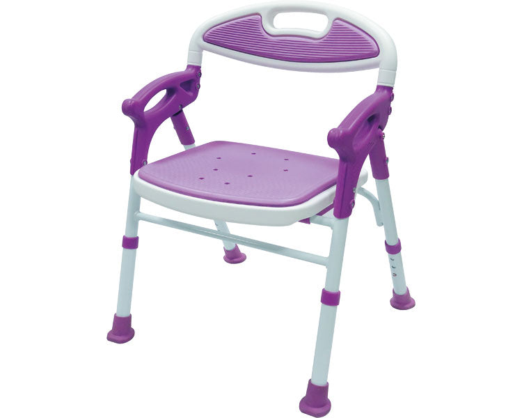 折りたたみシャワーチェアー楽湯 / 7550ST　パープル　1 台