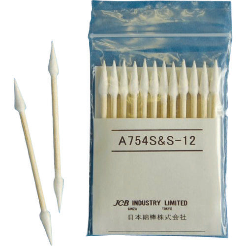 JCB Industrial Cotton Swabs A754S-S-12 (12 swabs) A754S-S-12 1 bag