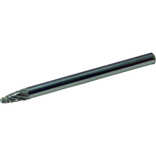 スーパー　スーパー超硬バー　オール超硬タイプ　砲弾型（ダブルカット）刃径：３．０ｍｍ　刃長：６．０ｍｍ　軸径：３．０ｍｍ　SB3A02　1 本
