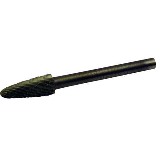 スーパー　スーパー超硬バー　オール超硬タイプ　砲弾型（ダブルカット）刃径：５．０ｍｍ　刃長：１２．７ｍｍ　軸径：３．０ｍｍ　SB3D08　1 本