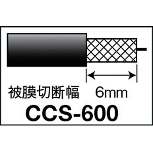 ＤＥＮＳＡＮ　同軸ケーブルストリッパー　CCS-600　1 丁