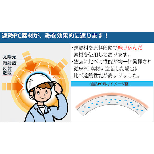 ミドリ安全　遮熱ヘルメット　ＳＣＨ−１９ＰＣＬＶＳ−ＲＡ３　α　イエロー／スモーク　SCH-19PCLVS-RA3-ALPHA-Y/S　1 個