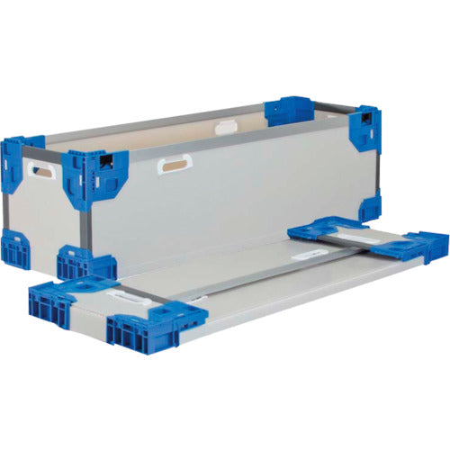 Ris Texel Hybrid Folding Container 608624 Long Folding Container RS-SM Gray/Dark Blue 1090 x 365 x 250 TERSSMGYDB1090X365X250 1 pc