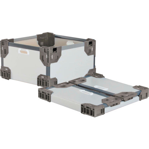 Risu Texel Hybrid Folding Container 637518 Long Folding Container TE-RS-SM Natural/Gray 545 x 545 x 300 TERSSMNGY545X545X300 1 pc