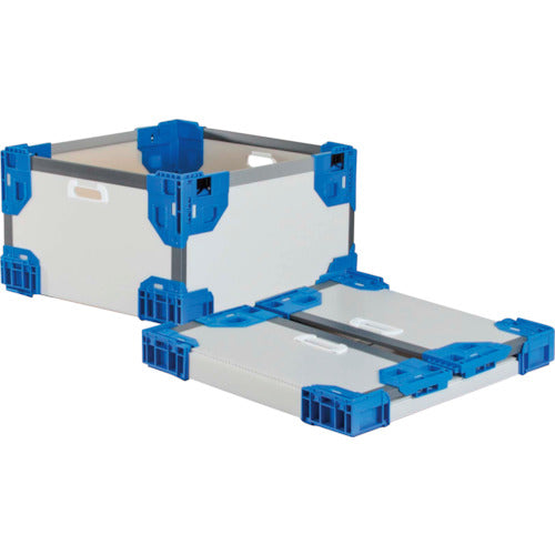 Risu Texel Hybrid Folding Container 637495 Long Folding Container RS-SM Natural/Dark Blue 545 x 545 x 300 TERSSMNDB545X545X300 1 pc