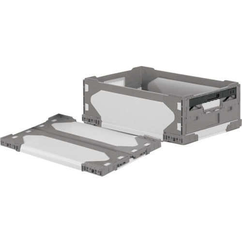 Lis Lit Hybrid Folding Container 611587 LT-RS-SS26 Gray/Gray 525x350x181 LTRSSS26GYGY525X350X181 1 pc