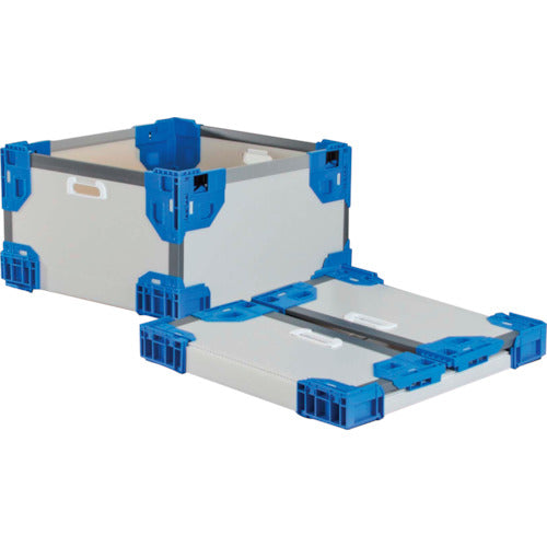 Risu Texel Hybrid Folding Container 637488 Long Folding Container RS-SM Gray/Dark Blue 545 x 545 x 300 TERSSMGYDB545X545X300 1 pc