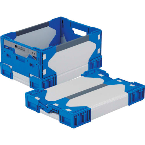 다람쥐 릿 하이브리드 접이식 컨테이너 637525 LT-RS-SM21 그레이/다크 블루 433×308×215 LTRSSM21GYDB433X308X215 1개