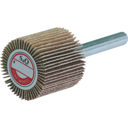 MURAKO Shaft-mounted flap without fittings, outer diameter 25, width 25, shaft diameter 6mm, 80# KN2525 10 pieces