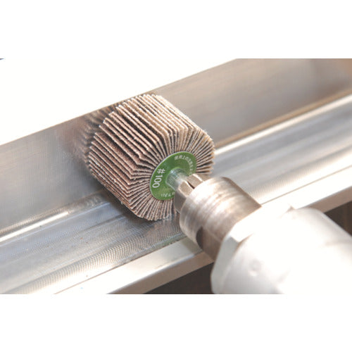 MURAKO Shaft-mounted flap without fittings, outer diameter 50, width 20, shaft diameter 6mm, 100# KN5020, 10 pieces