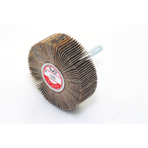 ＭＵＲＡＫＯ　軸付フラップ金具無し　外径６０　幅２０　軸径６ｍｍ　　１００＃　KN6020　10 個