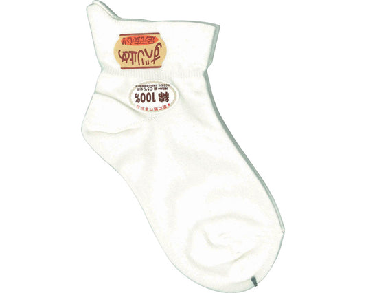 Socks that can be put on with one hand, with anti-slip properties, for women / 501S off white, 1 pair