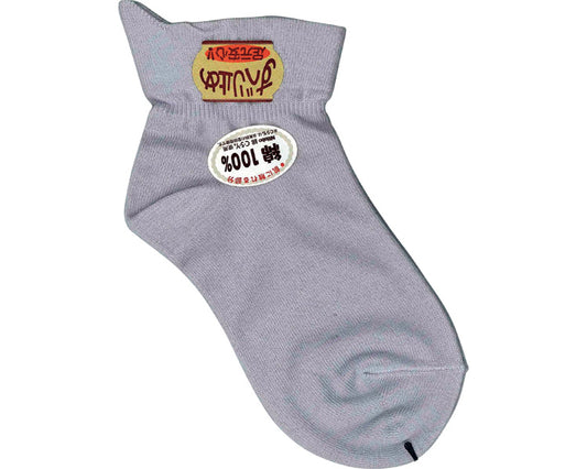 Socks that can be put on with one hand, with anti-slip properties, for women / 501S, grey, 1 pair