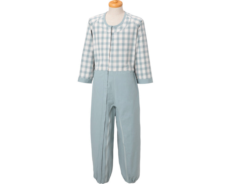 Antibacterial nursing coveralls (full open type) / S Green 1 piece