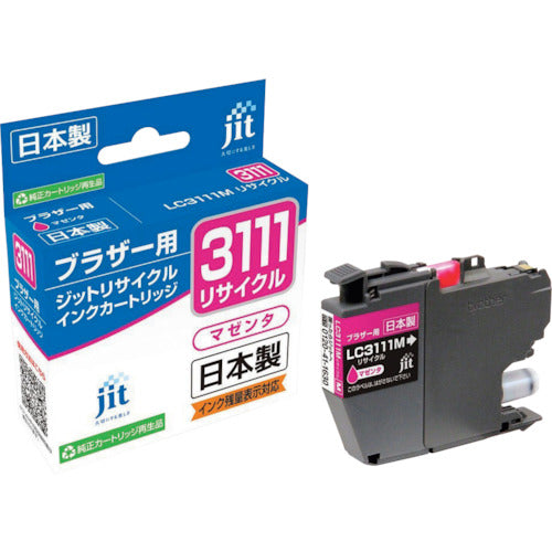 ｊｉｔ　ブラザー　ＬＣ３１１１Ｍ対応　ジットリサイクルインク　ＪＩＴ−Ｂ３１１１Ｍ　マゼンタ　JIT-B3111M　1 本