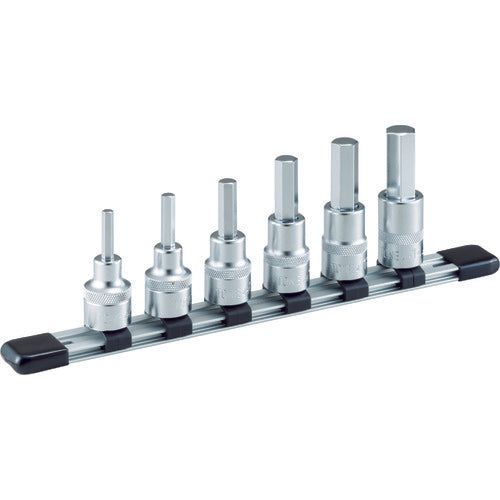 TONE Hexagon socket set (with holder) 6pcs, 12.7mm socket size HH406 1S