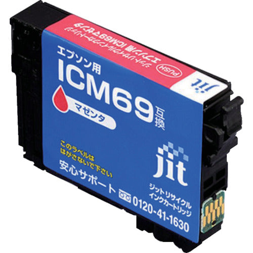 ｊｉｔ　エプソン　ＩＣＭ６９対応　ジットリサイクルインク　ＪＩＴ−Ｅ６９Ｍ　マゼンタ　JIT-E69M　1 本