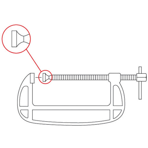 Super C-clamp Adapter Compatible models BC-50, 50E BCA50 1 piece