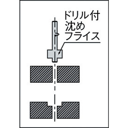 ＦＫＤ　【売切廃番】ドリル付沈めフライス１０　DCB10　1 本