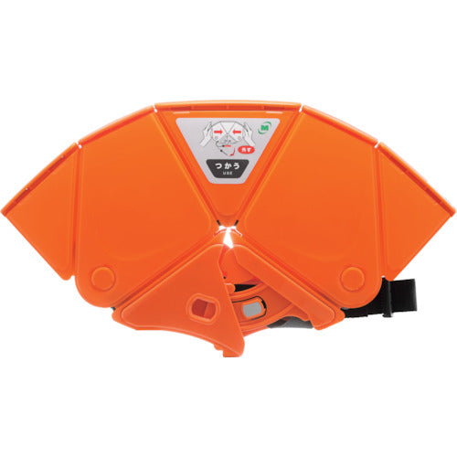 미도리 안전 방재용 접이식 헬멧 플랫메트 2 TSC-10N 오렌지 TSC-10N-OR 1개