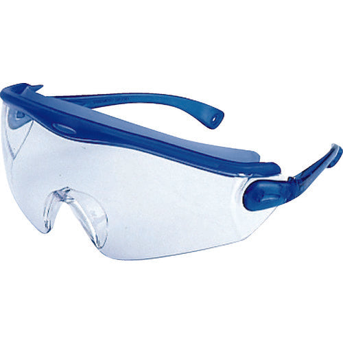 YAMAMOTO Single-lens safety glasses, lens color clear, temple color blue, JIS standard product, SN-730BL, 1 piece