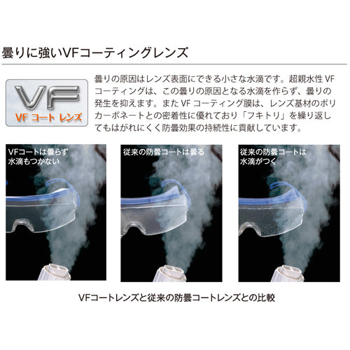 Riken Anti-fog Goggles (Can be used with glasses and mask) M10C-VF 1 piece