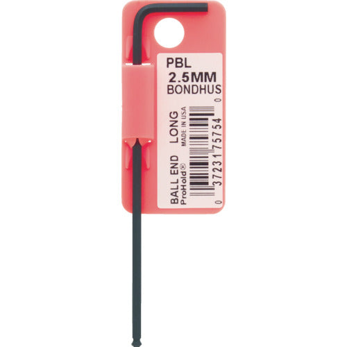 BONDHUS 프로홀드[[R]](나사 잡기 기능부착 L-렌치) 2.5mm PBL2.5MM PBL2.5 1개