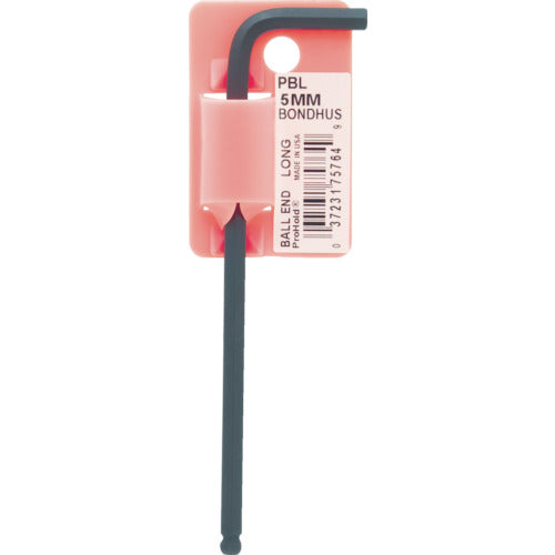BONDHUS 프로홀드[[R]](나사 잡기 기능부착 L-렌치) 5mm PBL5MM PBL5 1개