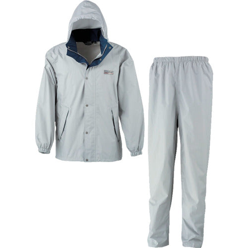 カジメイク　エントラントレインスーツ２　シルバー　Ｌ　7250-71-L　1 着