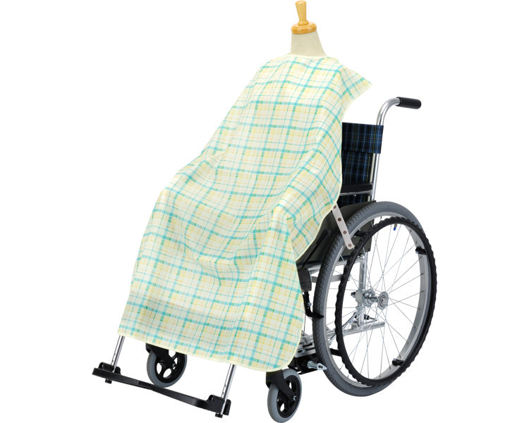 ハビナース　車いす・食卓いす用こぼさない食事エプロン / 1030133　チェック柄　1 枚