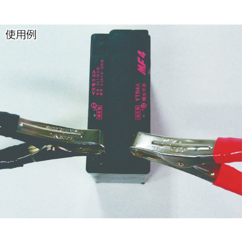 Teishin Hippo Clip C-661 Rated 10A 1 each red and black 1S (PK) 2 pieces C-661R/B 1 S