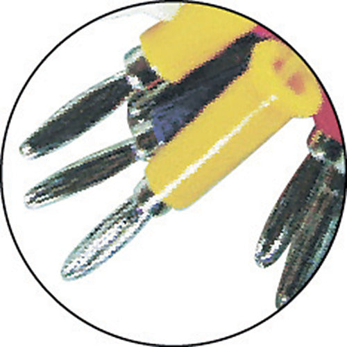 Teishin Test Lead 50cm with Banana Plugs on Both Ends (1 bag (PK) = 6 pieces) TLA-113 1 bag