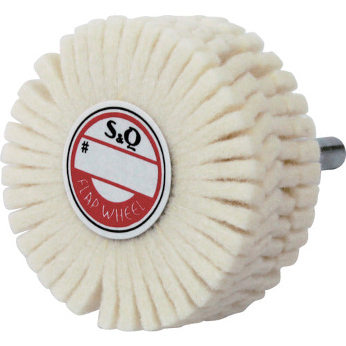 MURAKO felt slit wheel with shaft, outer diameter 50Φ, width 20mm, FSF5020, 5 pieces