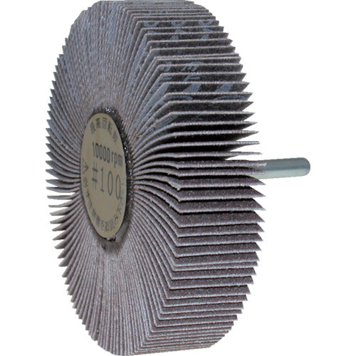 Yanase Axle-mounted flap wheel 100x25x6 #80 UF100255 5 pieces