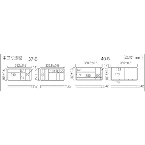 ＩＲＩＳ　２３７３１８　小物ケース　マイキット　４００×２２０×２２０　ブラック　40-B　1 個