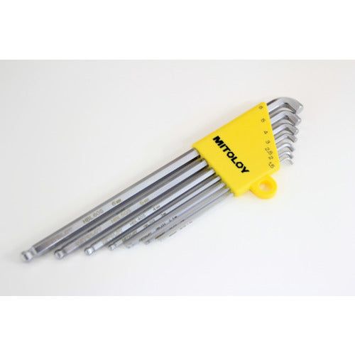 Mitoloy L-type hollow wrench ball point stubby long mm holder set of 7 HBL700S 1 S