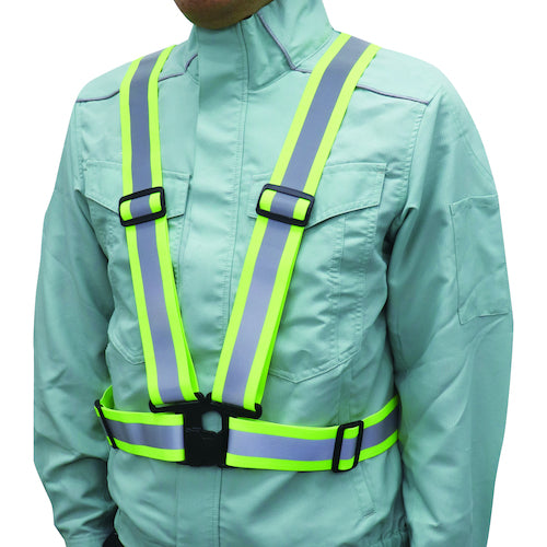 후쿠 토쿠 신축 폭 넓은 반사 조끼 # 9700-Y 1 장