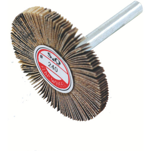 ＭＵＲＡＫＯ　軸付フラップ金具無し　外径５０　幅５　軸径６ｍｍ　２４０＃　KN5005　10 個