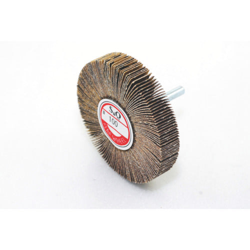 MURAKO Shaft-mounted flap without fittings, outer diameter 80, width 15, shaft diameter 6mm, 400# KN8015, 5 pieces