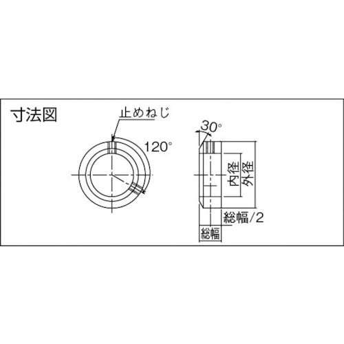 ＫＡＮＡ　ＳＳＣシャフトカラー　ＳＵＳ　内径５　外径１４　幅６　SSC0506　1 個