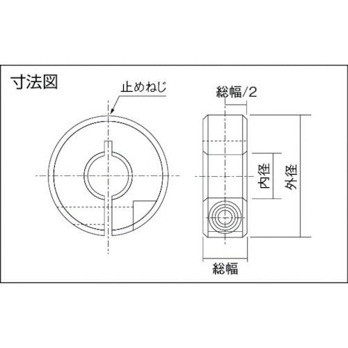 KANA SSC shaft color SUS inner diameter 12 outer diameter 30 width 10 SSC1210SL 1 piece