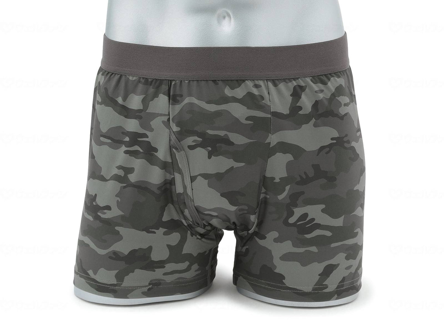 Cross Plus KEEP GURDEN Urine Stain Resistant Boxer Pants (Front Opening) Camouflage Pattern M