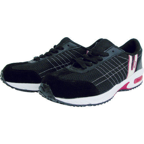 Nissin Sneakers with Anti-Slip Resin Toe Cap 24.5cm V2000BK-24.5 1 pair